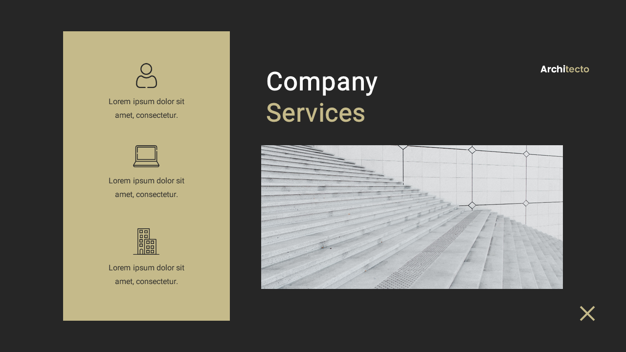 Architecto Architecture Google Slides Template, Presentation Templates